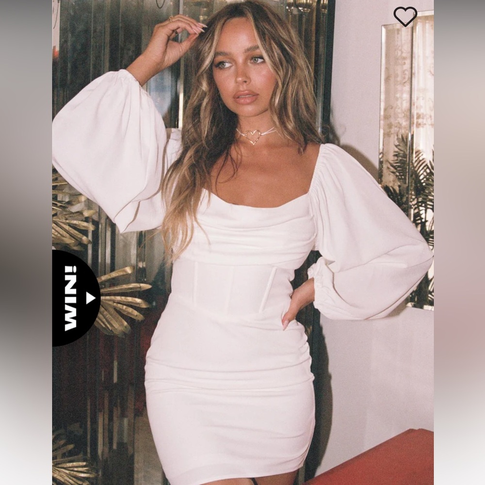 Princess Polly Long Sleeve Corset Style Mini Dress
